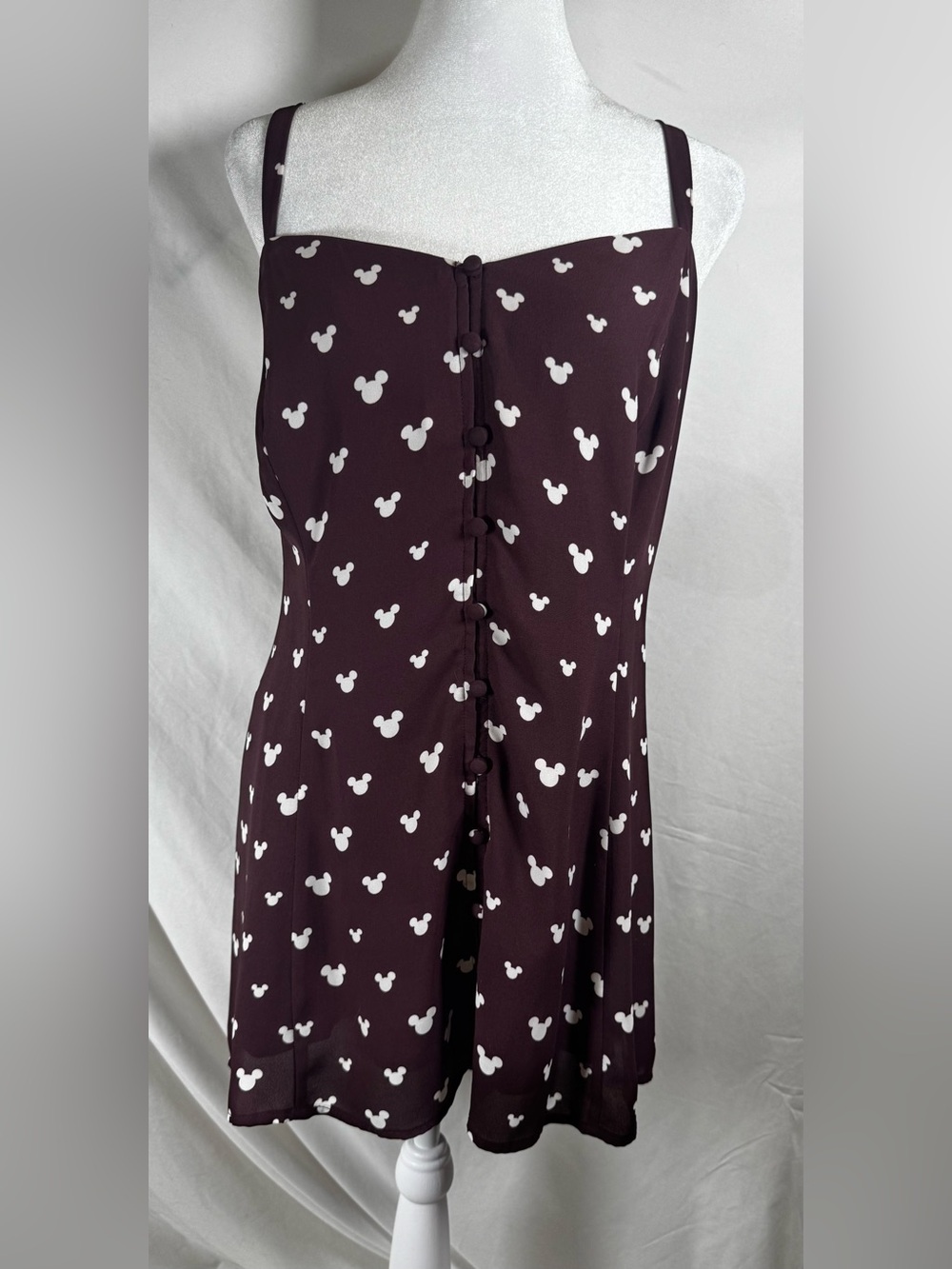 Torrid Disney Mickey Mouse sweetheart neck smocked tank top 3X